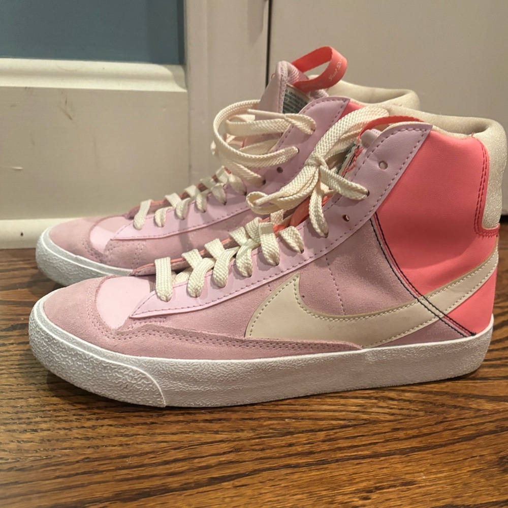 Nike Blazer 77 Pink High-Top Sneakers